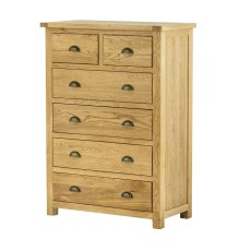 Pemberley 2 + 4 Drawer Chest - Oak