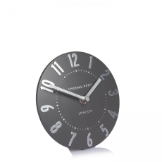 Thomas Kent Mulberry 6" Mantel Clock Graphite Silver