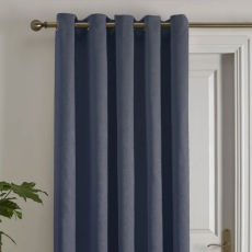 Strata Readymade Door Curtain Navy