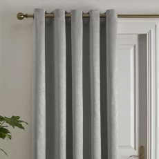 Strata Readymade Door Curtain Silver