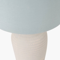 Kai Textured Tall Ceramic Table Lamp With Shade