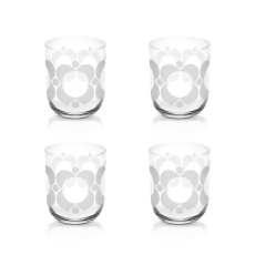 Orla Kiely Atomic Flower Set of 4 Water Glasses