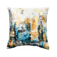 Tate 45cm Abstract Foil Print Cushion