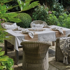 Walton & Co Chambray Tablecloth Natural - 130 x 280cm