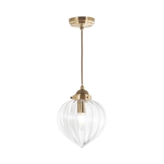 Laura Ashley Whitham Pendant Antique Brass