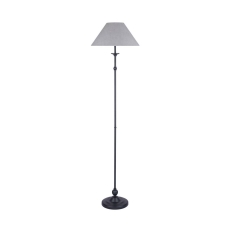 Laura Ashley Ludchurch Floor Lamp Industrial Black with Shade