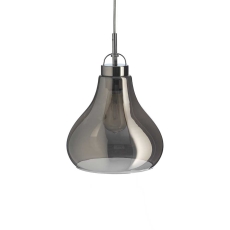 Turua Chrome & Smoked Glass Pendant Light