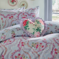 Cath Kidston Affinity Floral Duvet Set Sky Blue