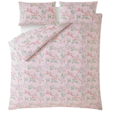 Painted Unicorn Duvet Set Pink