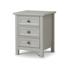 Marley 3 Drawer Bedside Dove Grey