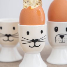 Kitchen Craft Set Of 4 Egg Cups Cat Dog