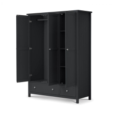 Marley 3 Door Combi Wardrobe Anthracite