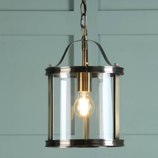 Laura Ashley Harrington 1 Light Pendant Antique Brass