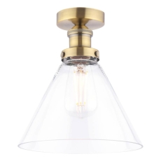 Laura Ashley Isaac Semi Flush Antique Brass