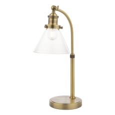 Laura Ashley Isaac Task Lamp Antique Brass
