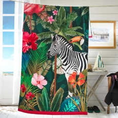 Tropical Zoo Beach Towel 90X180