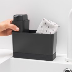 Brabantia Sink Organiser & Soap Dispenser Dark Grey