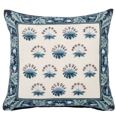 Morris Co/V&A Earthly Paradise Cushion 45X45cm Teal & Sea Green