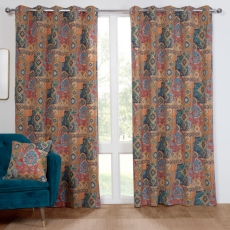 Chalet Eyelet Headed Curtains Multi