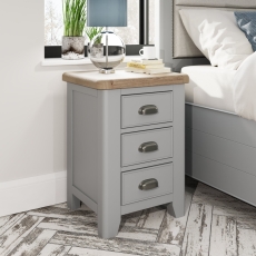 Harleston Grey Large Bedside Cabinet
