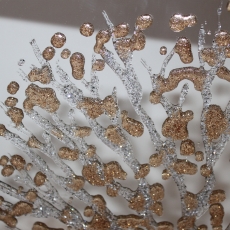 Small Tree Mirrow Liquid Art Framed Print
