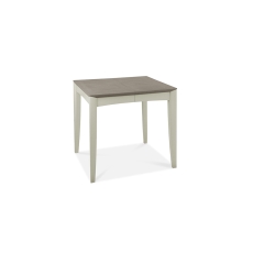 Burnham 80-115cm Person Extending Table Grey Washed Oak & Soft Grey