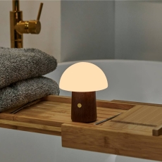 Alice Super Mini Mushroom Lamp - Walnut