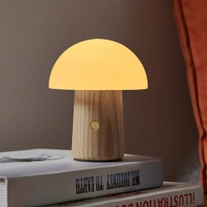 Alice Super Mini Mushroom Lamp - White Ash