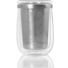 Fusion Glass Tea Glass With Infuser
