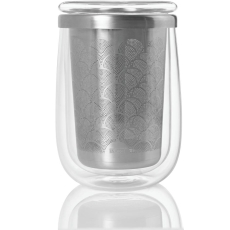 AdHoc Fusion Glass Tea Glass With Infuser