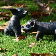 Sitting Piglet - Garden Sculpture