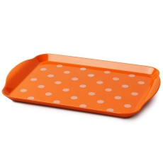 Zeal Small Dotty Tray Orange (30X21cm) Neon