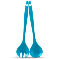 Zeal Salad Servers Set Of 2 Aqua (28cm) Neon