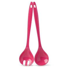 Zeal Salad Servers Set Of 2 Pink (28cm) Neon