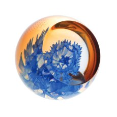 Dartington Caithness Glass Charms Paperweight - Cornflower