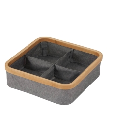 Cotswold Grey & Bamboo Storage Tray