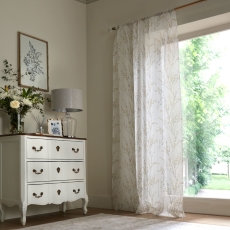 Laura Ashley Pussywillow Slot Top Voile Dove