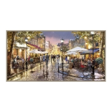 Night Caf - Framed Print