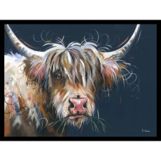 Highland Moo Framed Picture