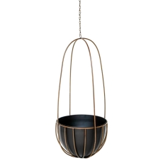Indoor Kensington Brass Hanging Planter