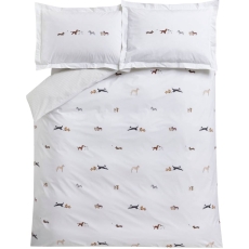 Sophie Allport Doggy Day Care Duvet Set Off-White