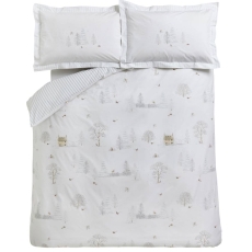 Sophie Allport Snowy Cottage Duvet Set White
