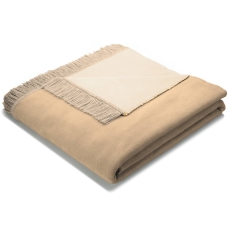 Cotton Rich Throw 140X180 Plain Natural