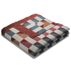 Cotton Rich Throw 140X180 Reindeer Red