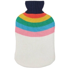 Joules Rainbow Stripe Hot Water Bottle Multi