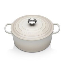 Le Creuset Cast Iron Round Casserole Dish Meringue