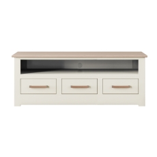 Milton Large Open Shelf TV Unit 3 Drawer
