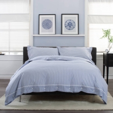 The Lyndon Company Deyongs Southport Duvet Set Blue
