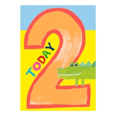 Age 2 Boy - Greeting Card