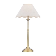 Laura Ashley Cordwell Matt Antique Brass Table Lamp with Shade